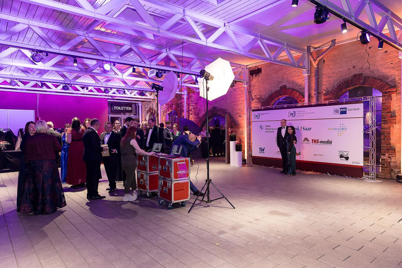 Foto Lutz Fotoprintmodul-Setup beim Saarländischen Wirtschaftsball in der Alten Schmelz, St. Ingbert